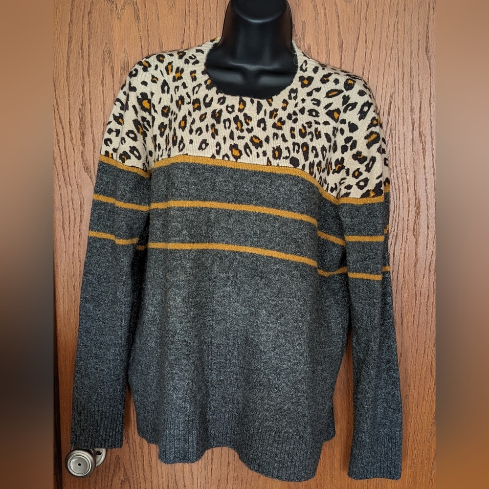 Women's Beach Lunch Lounge sweater, Fall//Winter, Casual, Warm,‎ Animal Print XL